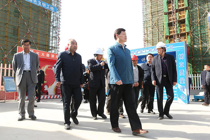 住建部陈宜明等领导一行到天成家园装配式项目调研考察